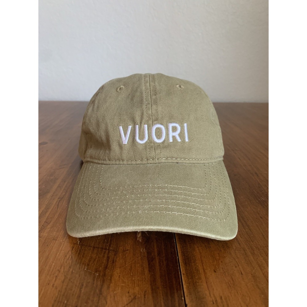 Vuori Strapback Dad Hat Cap Camel Tan Adult Unisex Adjustable One Size Cotton